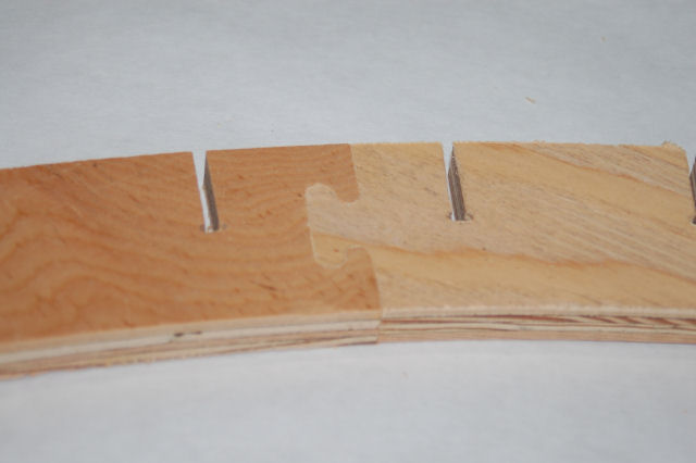 Detail of puzzle joint